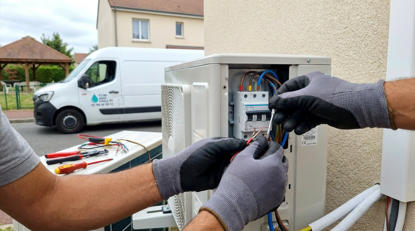 Raccordement électrique PAC Évry-Courcouronnes